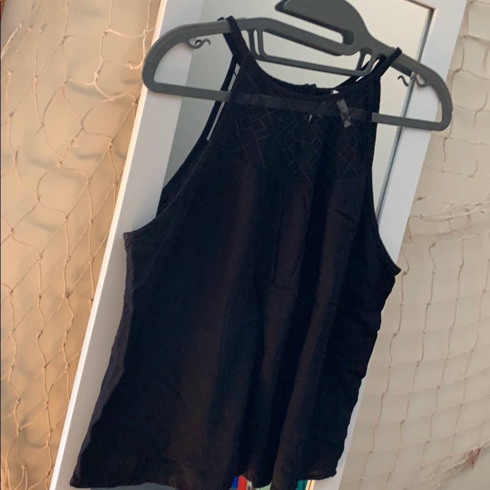 Black Tank Mesh Top